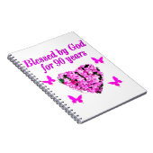 CARNET JOLIE 90E ANNIVERSAIRE FLORAL (Côté Droit)