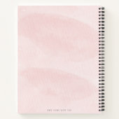 Carnet Jolie aquarelle bleu Couples rose vierge Couples R (Dos)