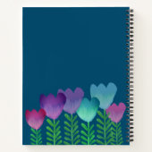 Carnet Jolie aquarelle florale personnalisée (Dos)