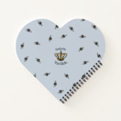 Carnet Jolie Bee Reine Bleue & Royal Crown Floral (Dos)