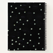 Carnet Jolie Brown Branche Chouette Collier Bleu Étoiles (Dos)