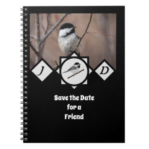 Carnet Jolie Carolina Chickadee Monogramme Photo