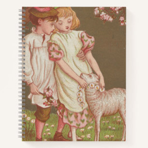 Carnet Jolie carte de la Saint-Valentin vintage kitsch, E