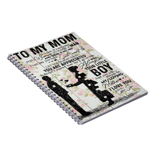 Carnet Jolie Citation À Ma Mère, Maman Présente (Côté Droit)