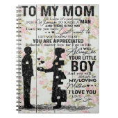 Carnet Jolie Citation À Ma Mère, Maman Présente (Devant)