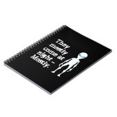 Carnet Jolie citation alien blanche noire (Côté gauche)