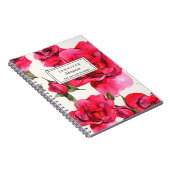 CARNET JOLIE COULEUR D'EAU FLORALE | NOTEBOOK (Côté Droit)
