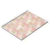 Carnet Jolie courtepointe Motif Coeurs roses Bows (Côté gauche)