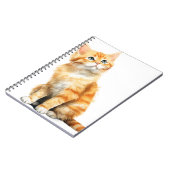 CARNET JOLIE EAU COULEUR ORANGE TABBY CAT (Côté gauche)