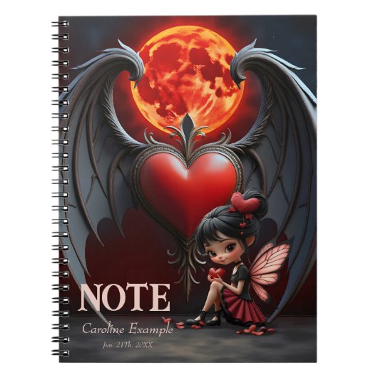 Carnet Jolie fée de la Saint-Valentin (Devant)