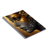 Carnet Jolie femme en or Ethereal (Côté Droit)