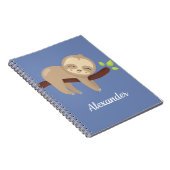 Carnet Jolie fente sur arbre sur bleu (Côté Droit)