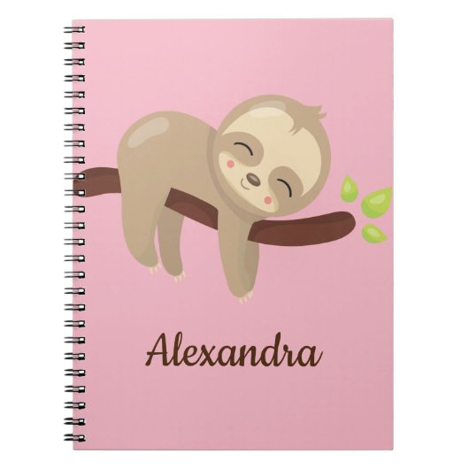 Carnet Jolie fente sur l'arbre illustration d'animal sur (Devant)