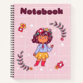 Carnet Jolie fille 💗 ✨ (Devant)