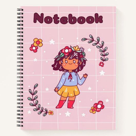 Carnet Jolie fille 💗 ✨ (Devant)