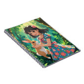 Carnet Jolie fille avec son lapin (Côté Droit)