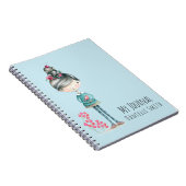 Carnet Jolie Fille Boho Avec Oiseau (Côté Droit)