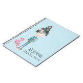 Carnet Jolie Fille Boho Avec Oiseau (Côté gauche)