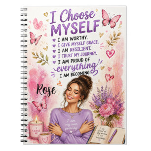 Carnet Jolie Fille Chic Florale Inspiration Amour de Soi