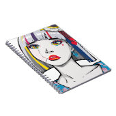Carnet Jolie Fille d'Anime Brisée (Côté Droit)