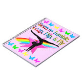 CARNET JOLIE FILLE DE GYMNAST EN TOMBAGE (Côté gauche)