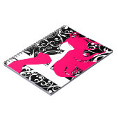 Carnet Jolie fille de mode décorative noir blanc (Côté gauche)