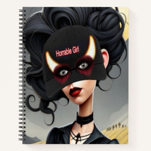 Carnet Jolie fille horrible (Devant)