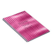 Carnet Jolie Fille Pink Stripes (Côté Droit)