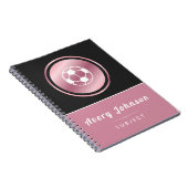Carnet Jolie fille rose et noire Nom de l'école Sujet (Côté Droit)