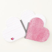 Carnet Jolie fille sucre Parties scintillant rose léopard (Intérieur)