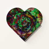 Carnet Jolie flambée de fleurs Abstraite (Dos)