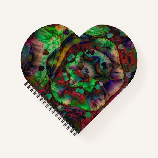 Carnet Jolie flambée de fleurs Abstraite (Devant)