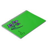 Carnet Jolie fleur (Côté gauche)
