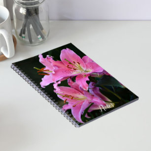 Carnet Jolie Fleur de Lys Rose Fleurit Floral