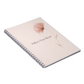 Carnet Jolie Fleur Rose (Côté Droit)