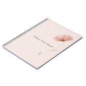 Carnet Jolie Fleur Rose (Côté gauche)