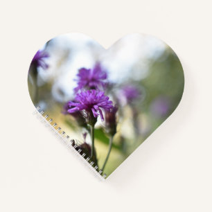 Carnet Jolie Fleurs violettes personnalisé Gardener Cadea