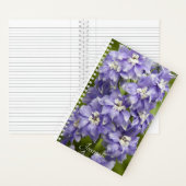 Carnet Jolie florale de Delphinium violet (À l'intérieur)