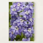 Carnet Jolie florale de Delphinium violet (Verso)