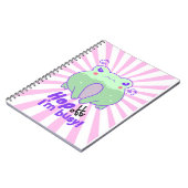 Carnet Jolie grenouille en colère kawaii cadeau starburst (Côté gauche)