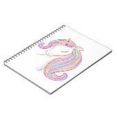 Carnet Jolie licorne (Côté gauche)