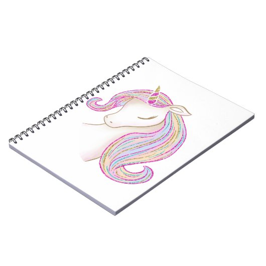 Carnet Jolie licorne (Côté gauche)