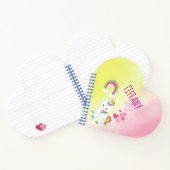 Carnet Jolie licorne rose et jaune (Intérieur)