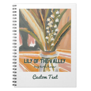 Carnet Jolie Lily de la vallée Fleur Mois de naissance
