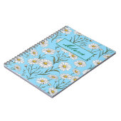 Carnet Jolie marguerite florale de printemps personnalisé (Côté gauche)