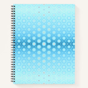 Carnet Jolie Ombre bleu et broche géométrique