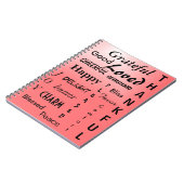 Carnet Jolie Ombre rose (Côté gauche)