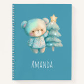 Carnet Jolie Ours et Noël (Devant)