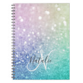 Carnet Jolie Parties scintillant Holographique Fille Glam (Devant)