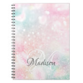 Carnet Jolie Parties scintillant rose Fille Glamour (Devant)